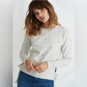 MARINE LAYER Nora Sweatshirt with Embroidered Lucky Charms